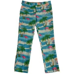 Opposuits Flamingo Pants Mens Size 50 (Fits 40x35) Tropical Hawaiian Preppy Golf